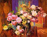 Unknown Bischoff roses painting